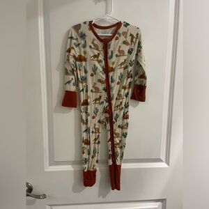 Emerson Baby Onesie with Red Trim